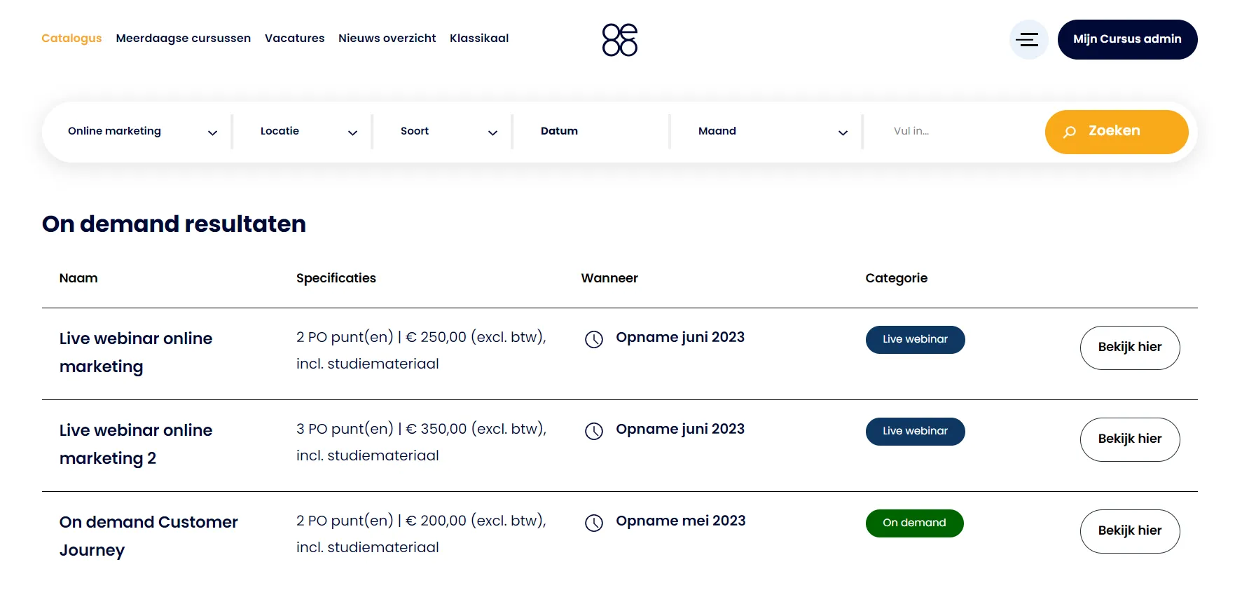 Catalogus algemeen voorbeeld